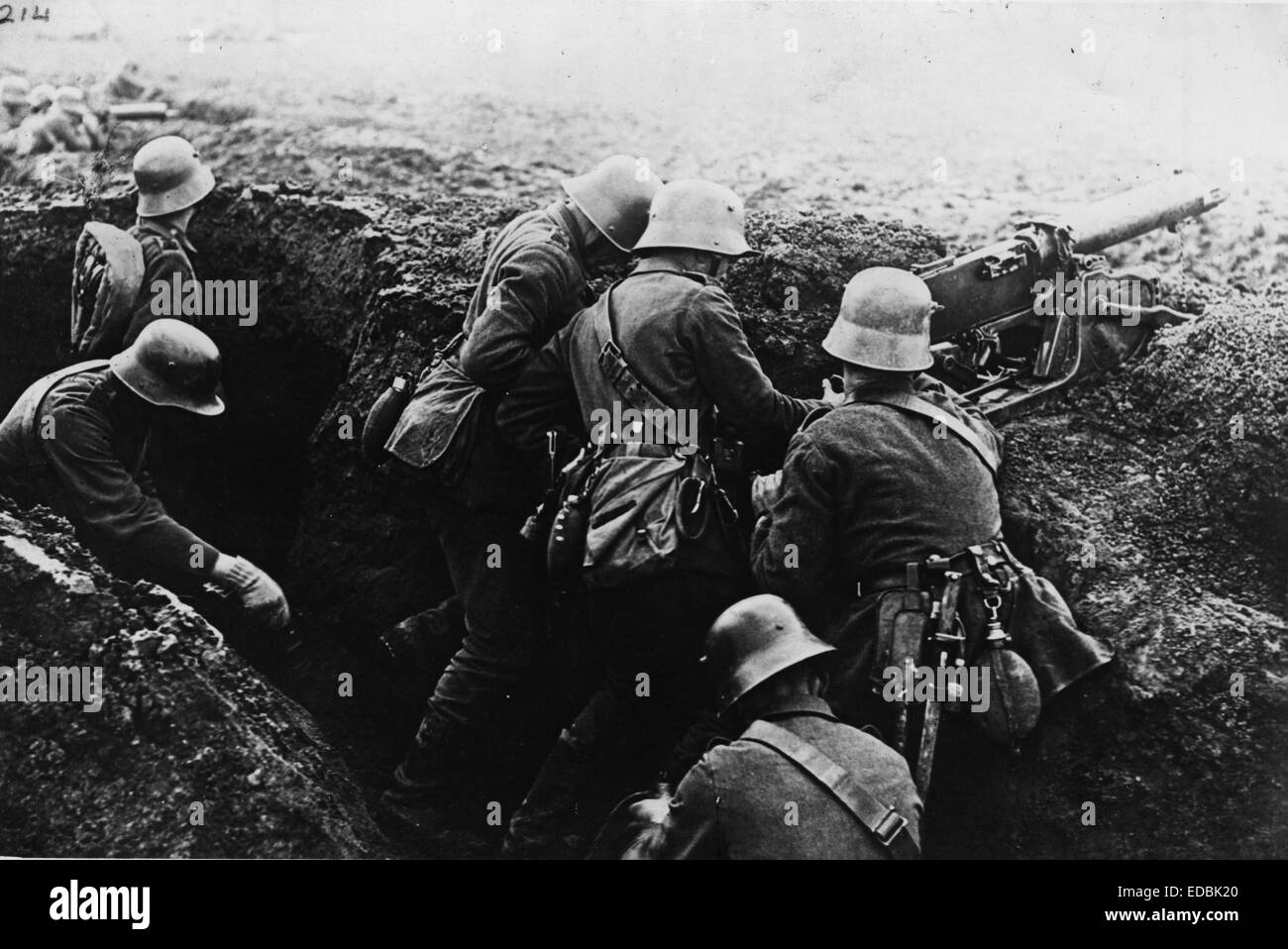 Front de l'Ouest, Allemagne - France, 1916. Banque D'Images