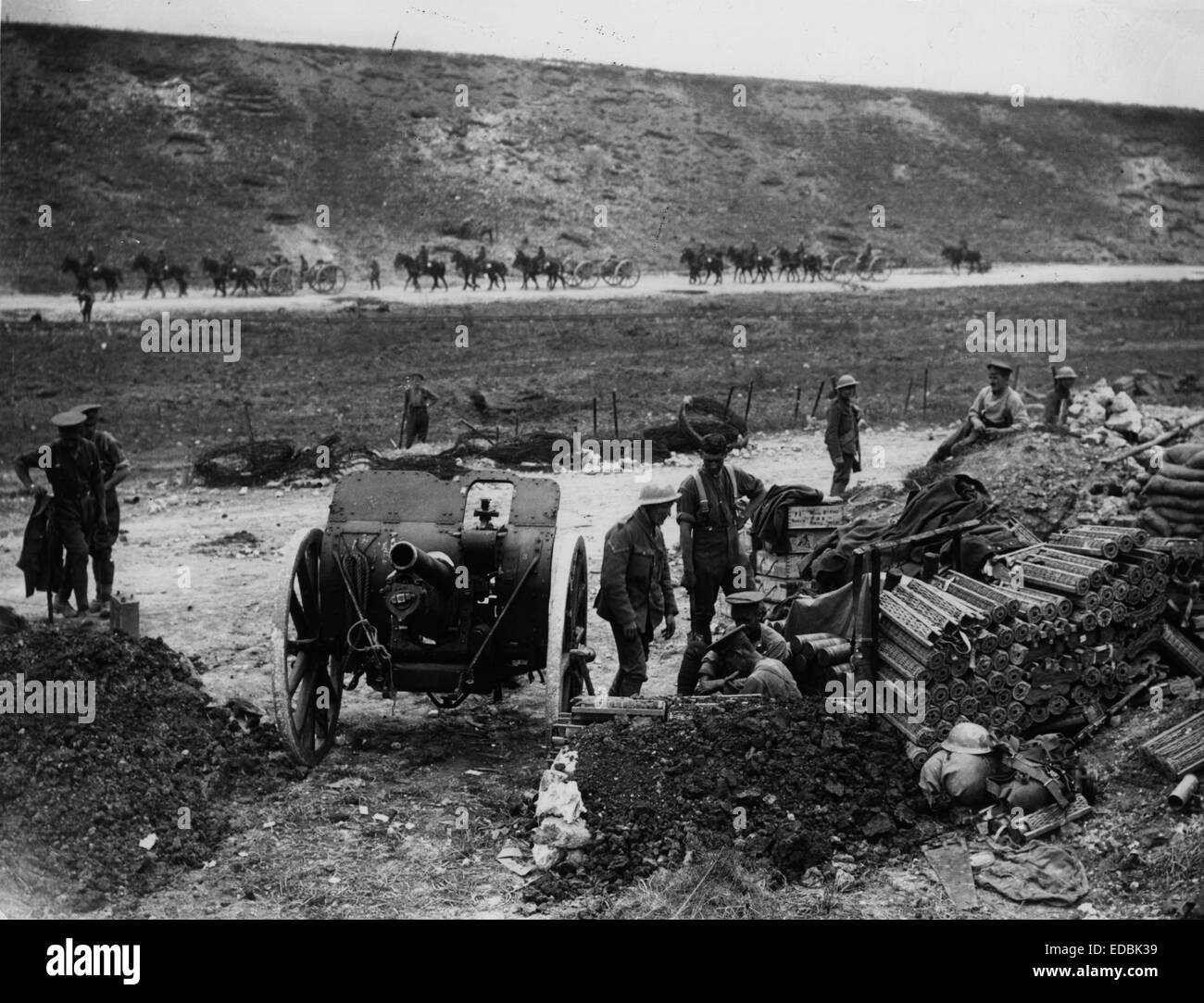 Batailles de la Somme. Banque D'Images