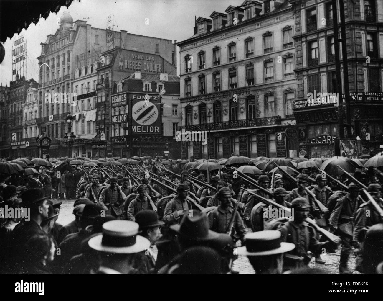 Allemagne - Belgique, 1914-1918. Banque D'Images