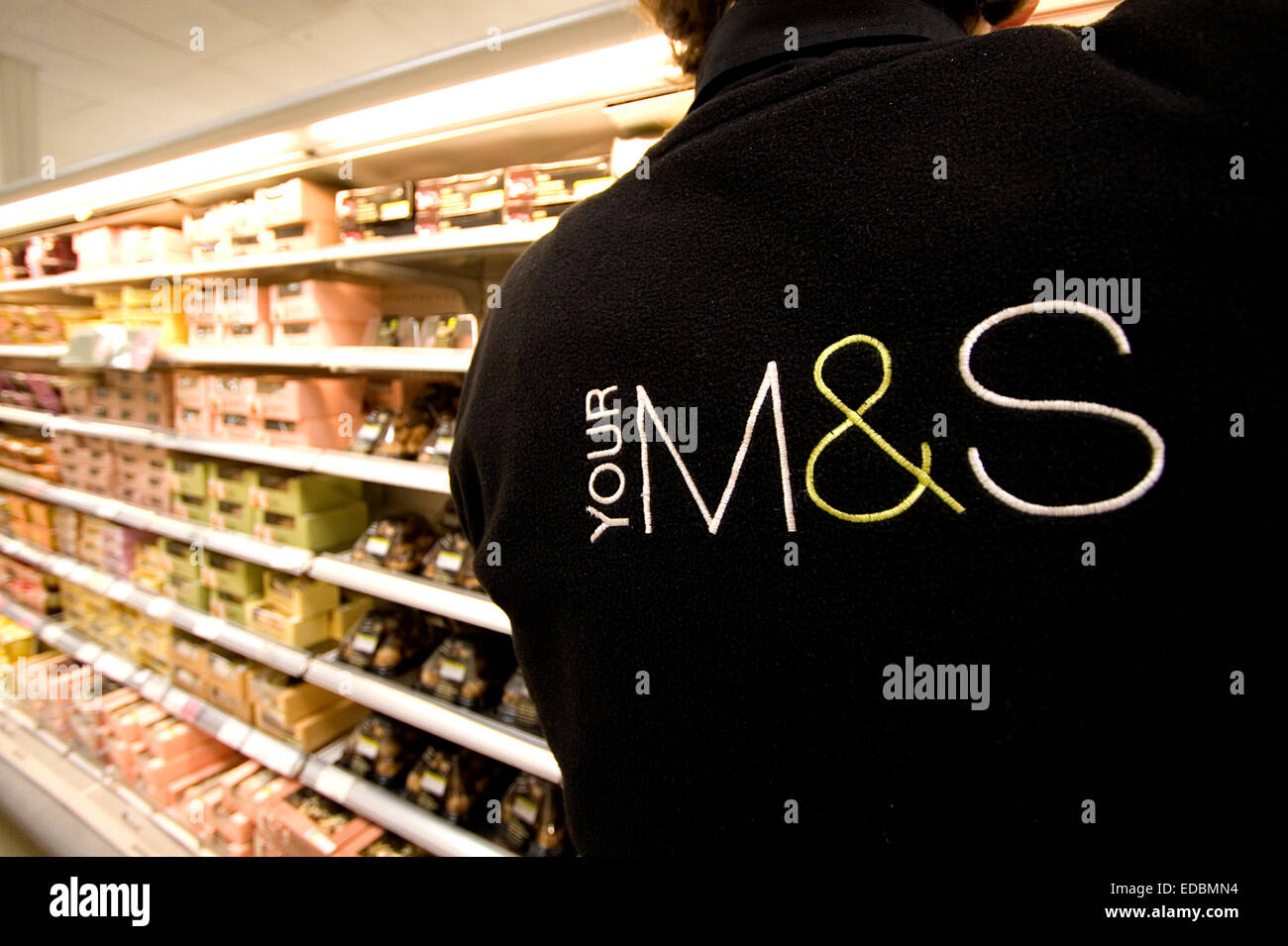 Un magasin Marks and Spencer, Cambridge. Banque D'Images