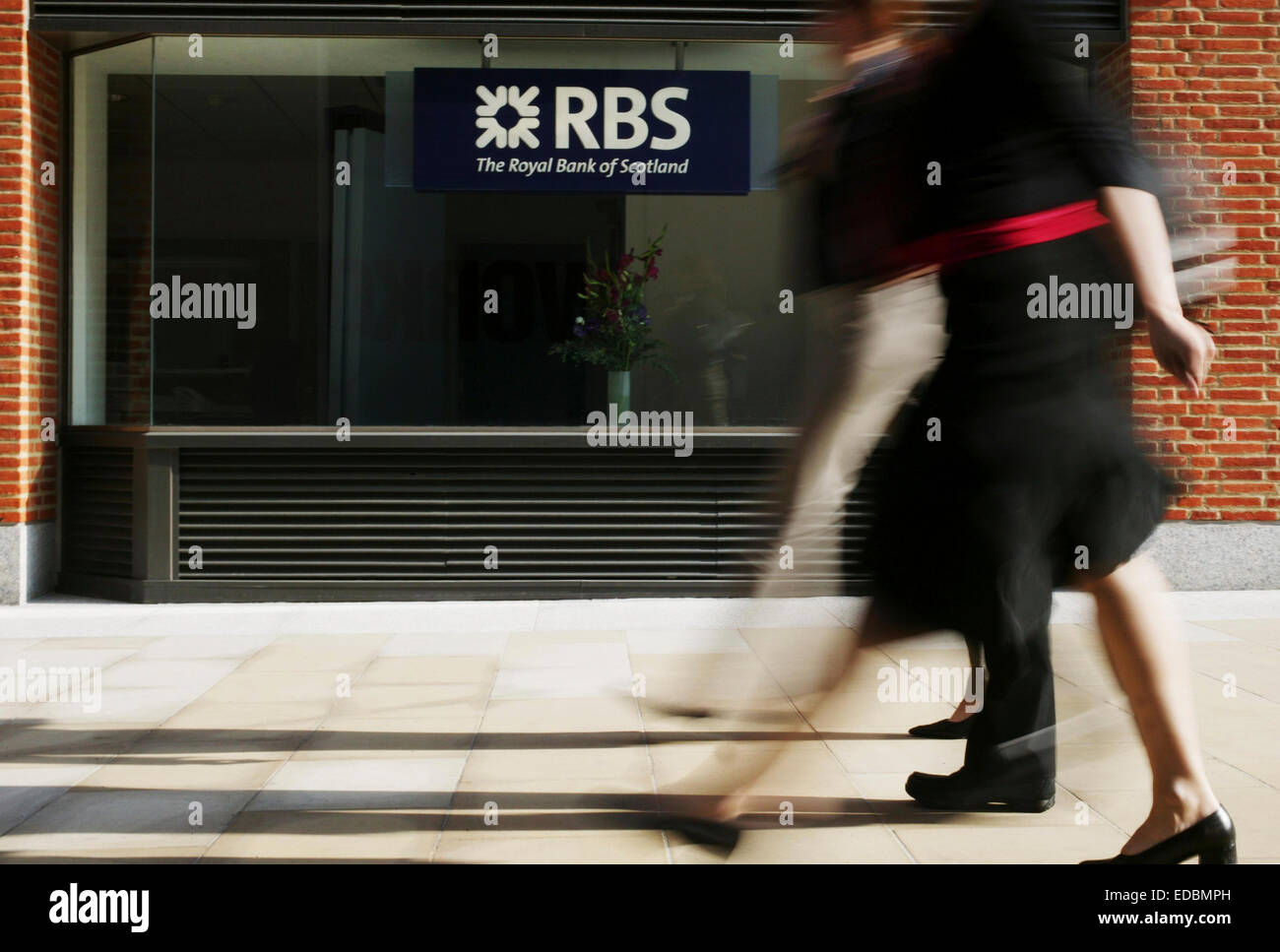 Une succursale de la Royal Bank of Scotland à Londres. Banque D'Images