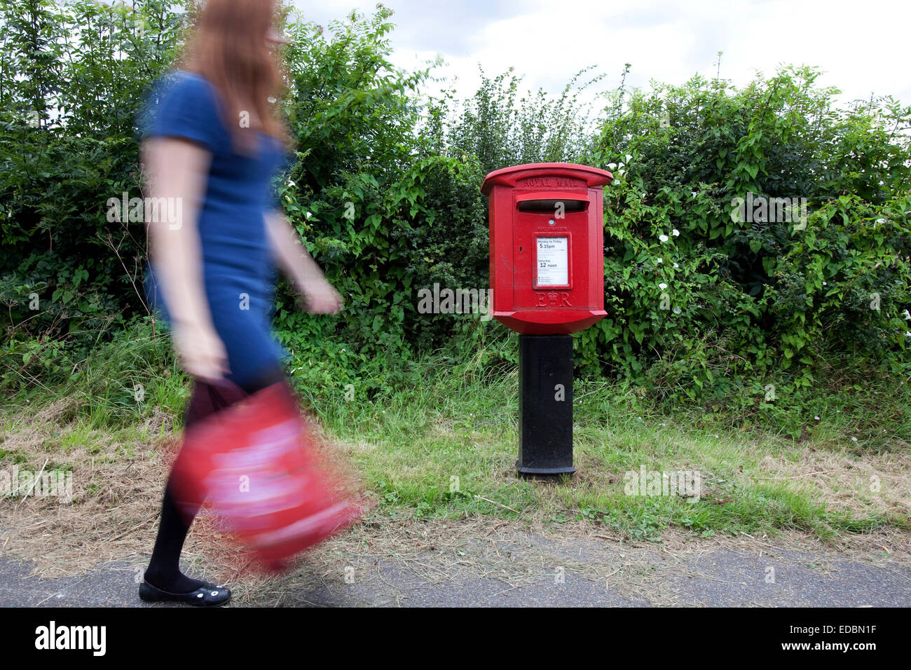 Image d'illustration d'un Royal Mail Post Box. Banque D'Images