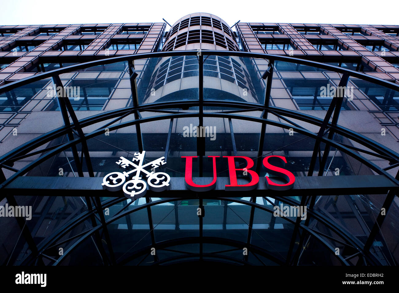Photo montre : UBS Warburg, bureaux à Londres. Banque D'Images