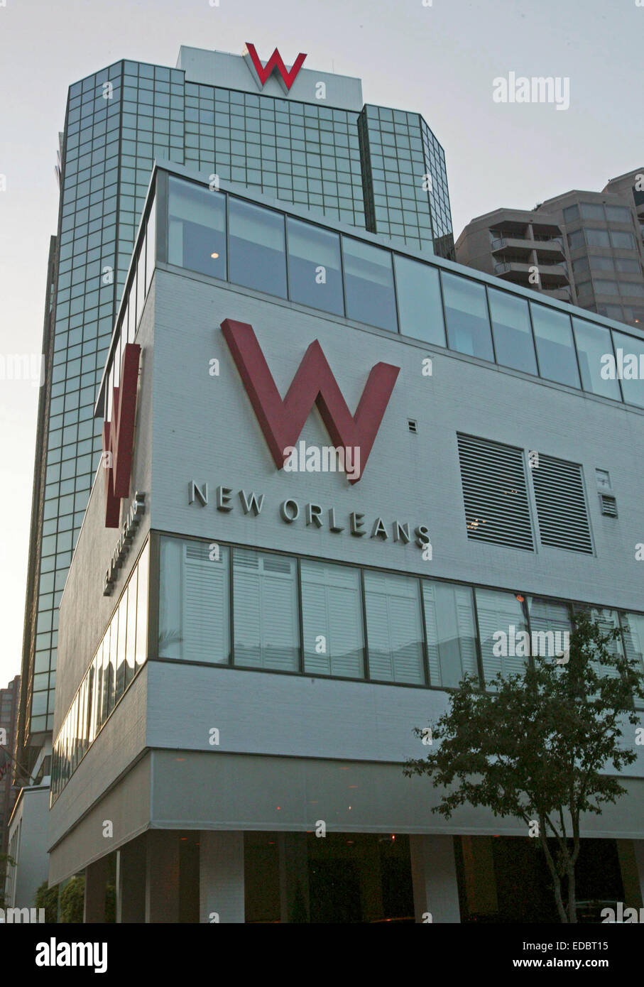 Une partie de l'hôtel W Starwood Hotels Group à New Orleans. Banque D'Images