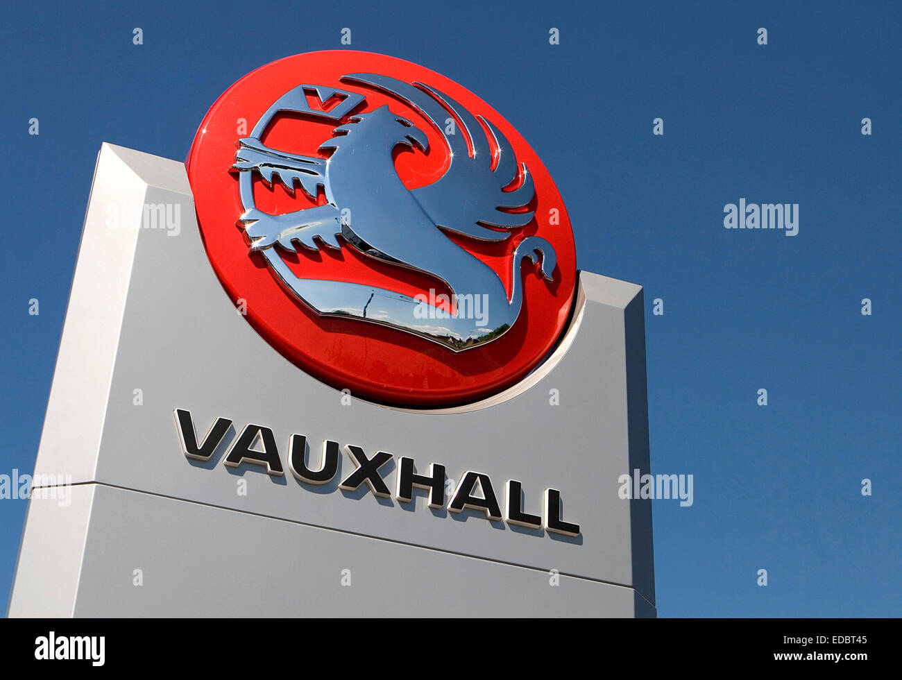 Image d'illustration de Vauxhall voitures, partie de groupe General Motors. Banque D'Images