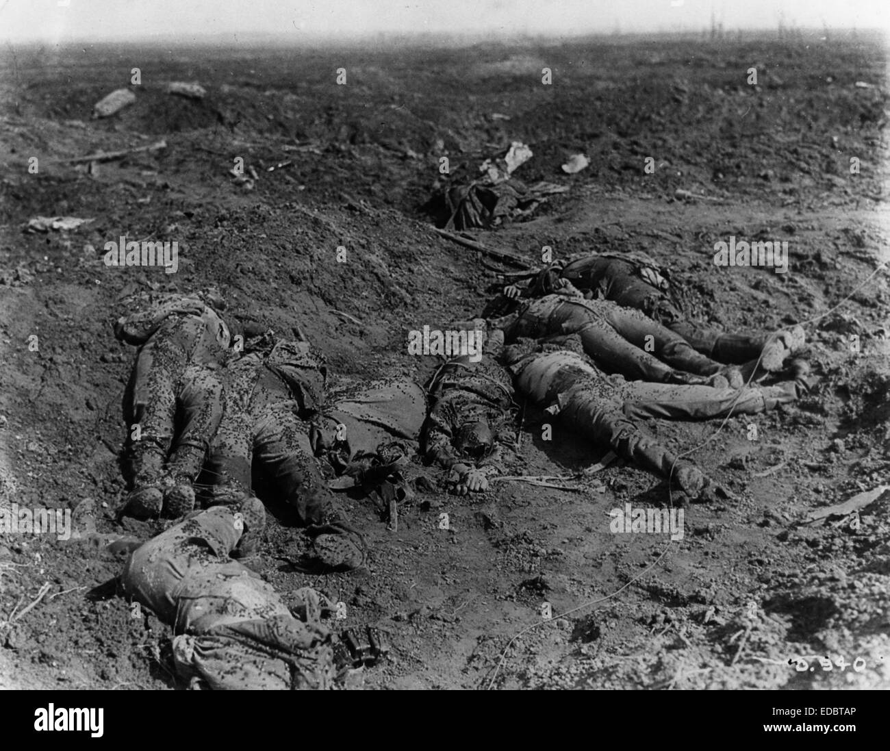 Le champ de bataille. Banque D'Images