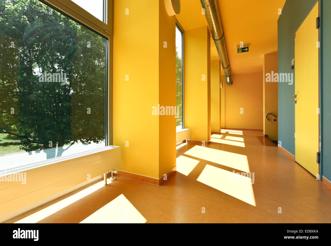 L'école publique, de la construction de piscine Banque D'Images