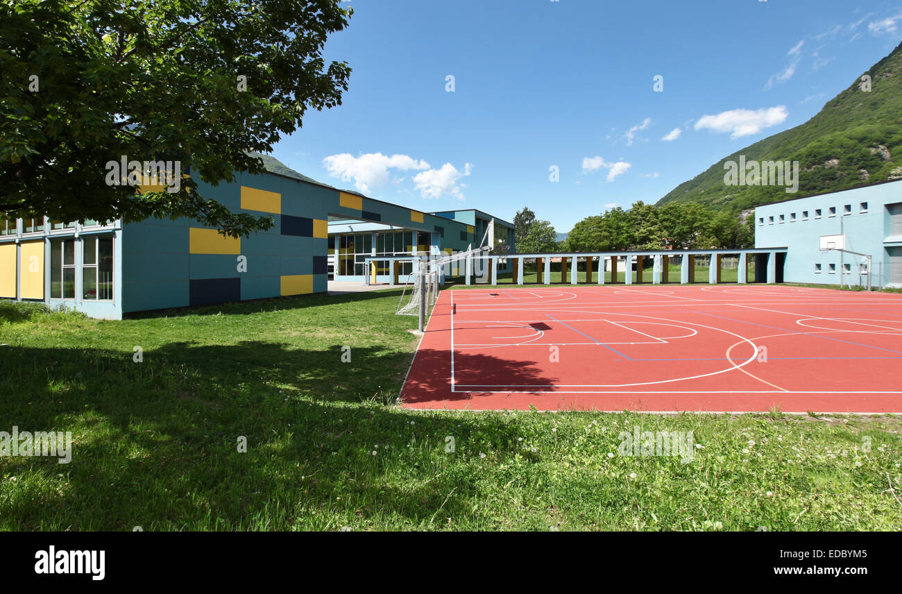 L'école publique, de l'extérieur du bâtiment Banque D'Images