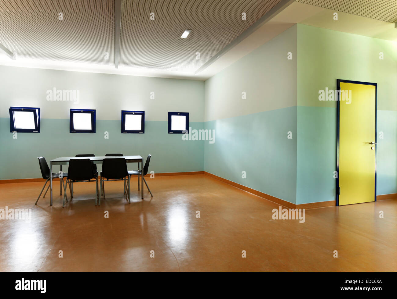L'école publique, de la construction de piscine Banque D'Images