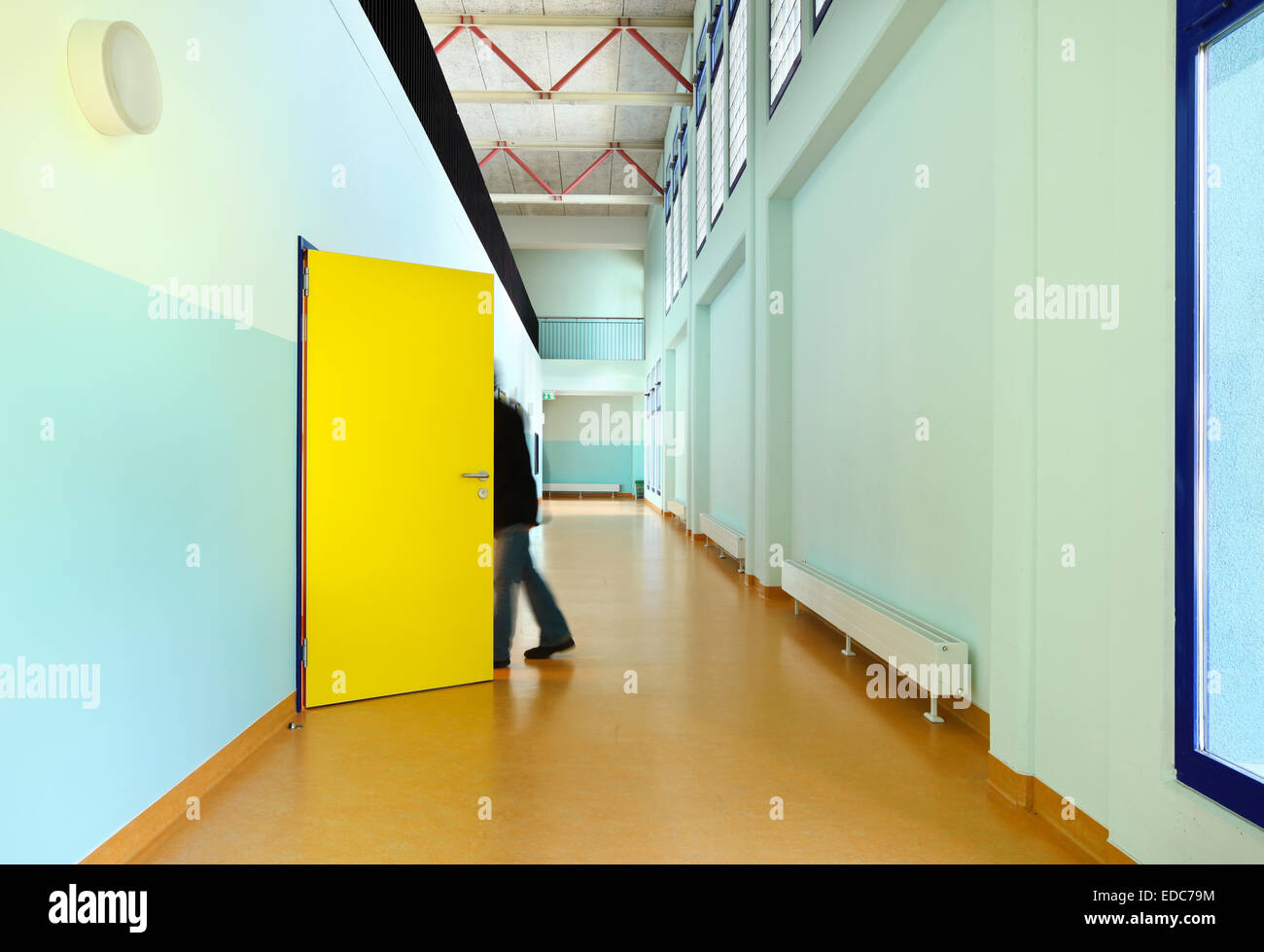 L'école publique, de la construction de piscine Banque D'Images
