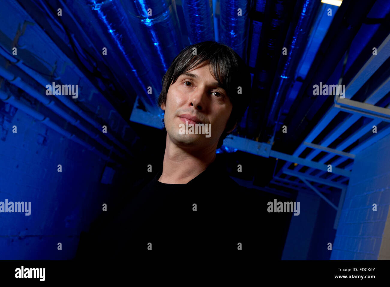 Le professeur Brian Cox OBE, physicien des particules science TV presenter, ex membre du groupe D:ream représenté à l'Université de Birmingham. Banque D'Images