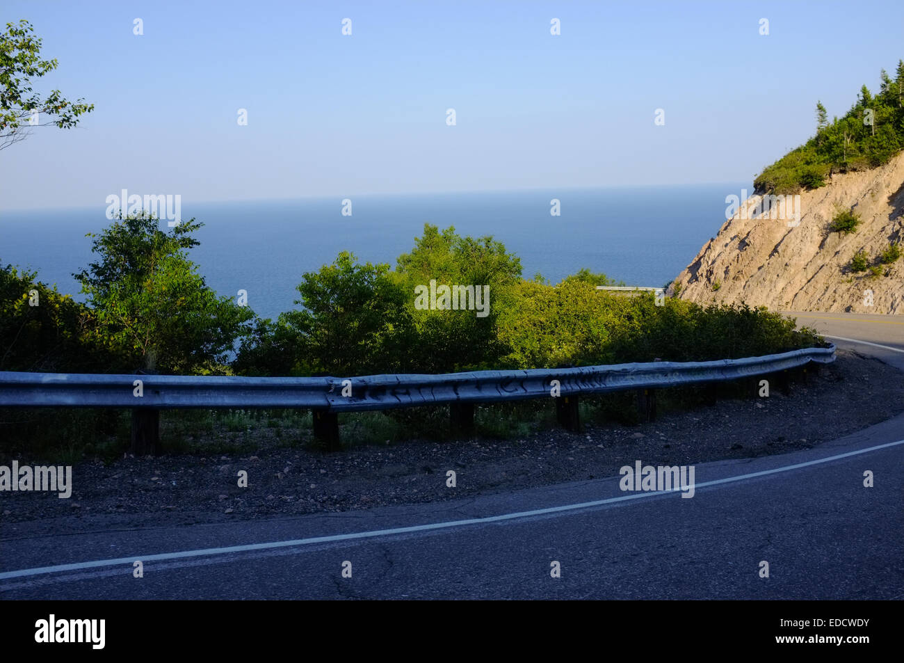 Une vue de la ligne de la côte du Cap-Breton de Cape Smokey. Banque D'Images