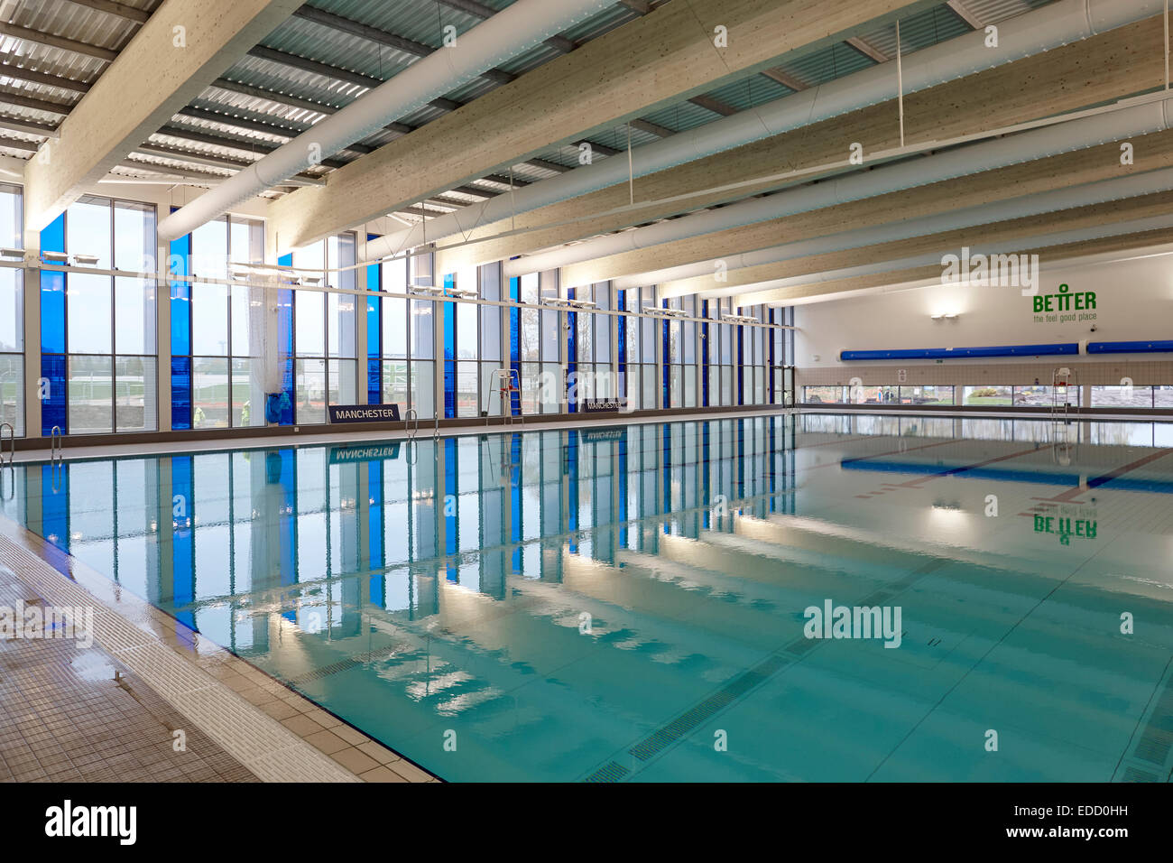 Manchester Beswick piscine intérieure privée pas de personnes Banque D'Images