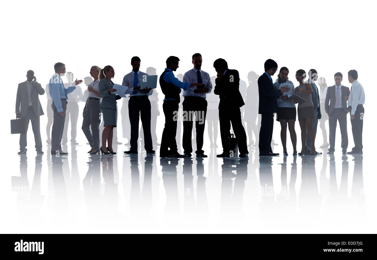 Silhouettes of Corporate Business Banque D'Images