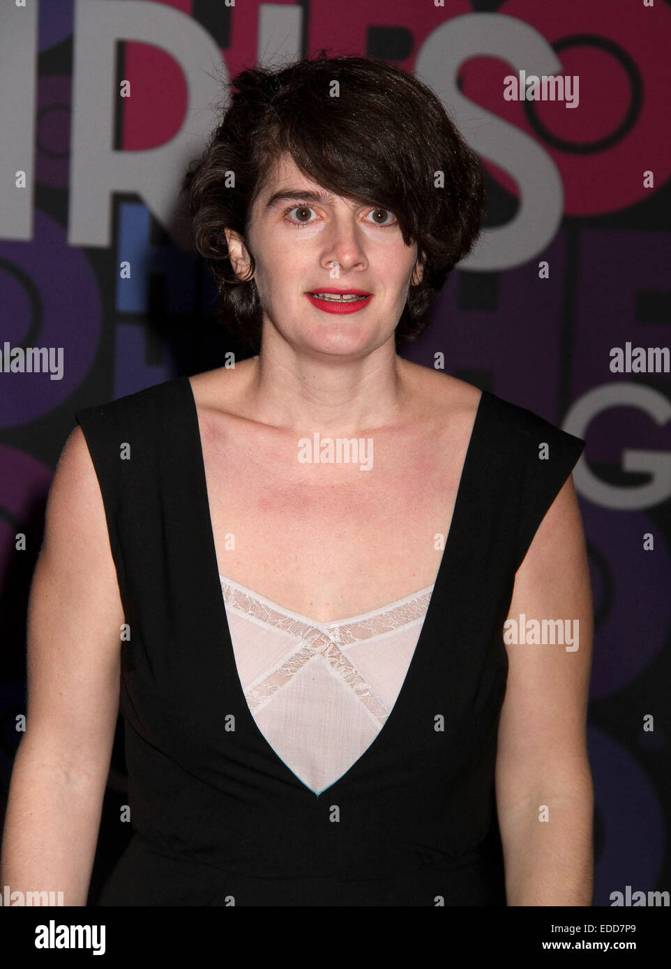 5 janvier, 2015 - New York, New York, États-Unis - Actrice GABY HOFFMANN assiste à la première de New York HBO's 'Girls' Saison 4 a tenu à l'American Museum of Natural History. (Crédit Image : © Kaszerman ZUMAPRESS.com)/Nancy Banque D'Images