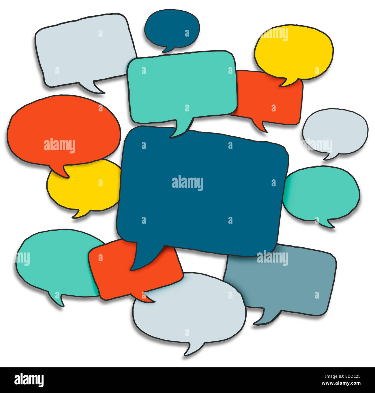 Groupe de bulles multicolores Banque D'Images