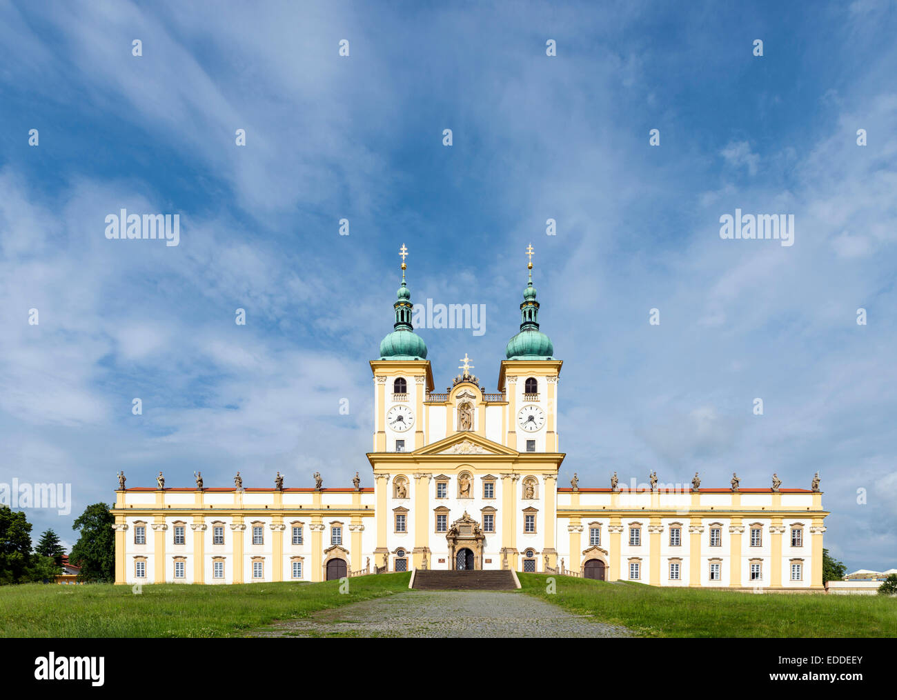 Monastère de Premonstrate avec la basilique de l'Annonciation, Svaty Kopecek ou Saint Hill, Olomouc, République Tchèque Banque D'Images