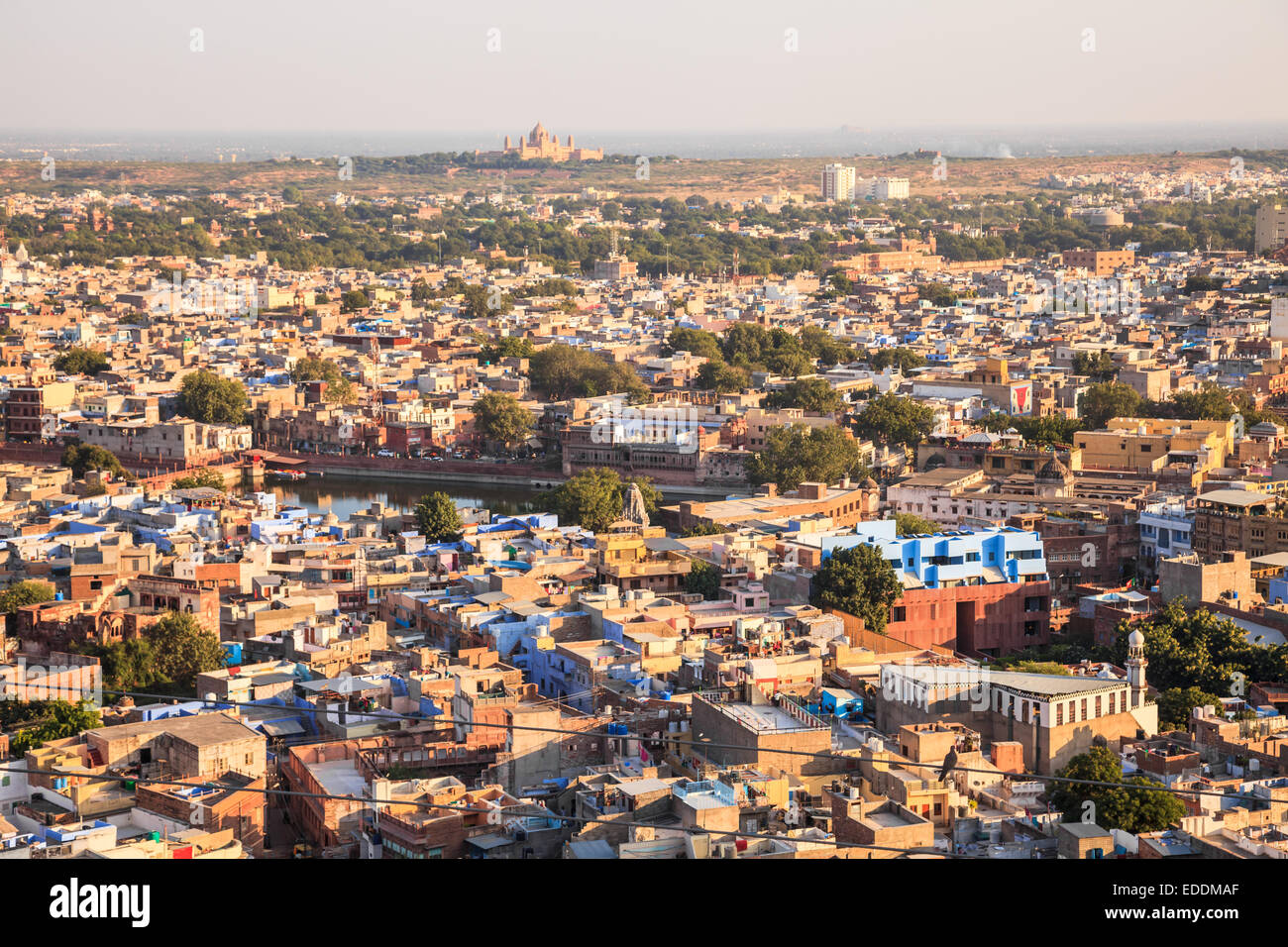 Vue aérienne de Jodhpur la Ville Bleue de l'Inde Banque D'Images