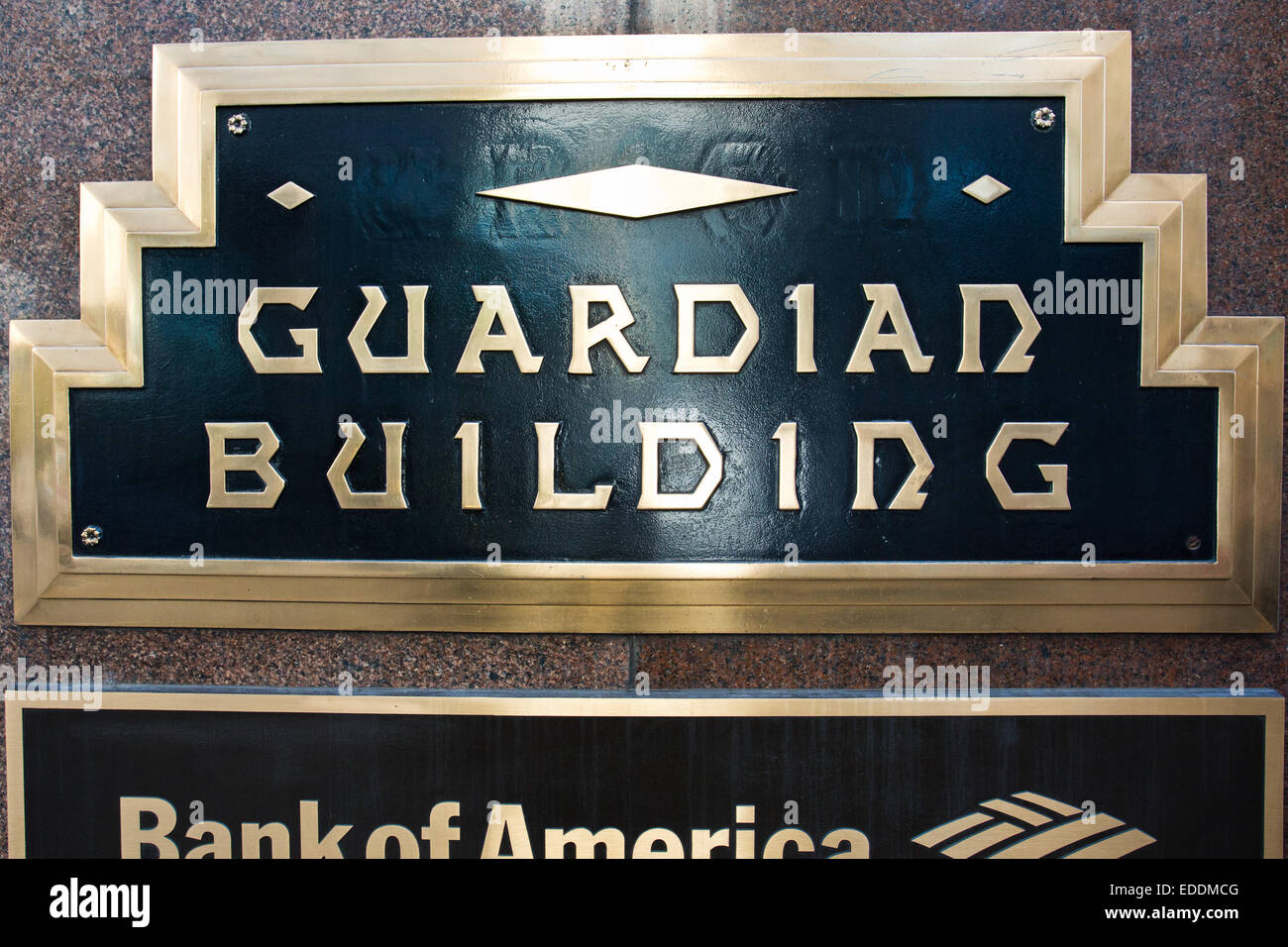 Guardian Building Detroit, Michigan, USA. Le 24 octobre 2014. Banque D'Images