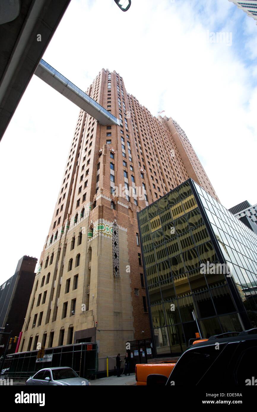 Guardian Building Detroit, Michigan, USA. Le 24 octobre 2014. Banque D'Images