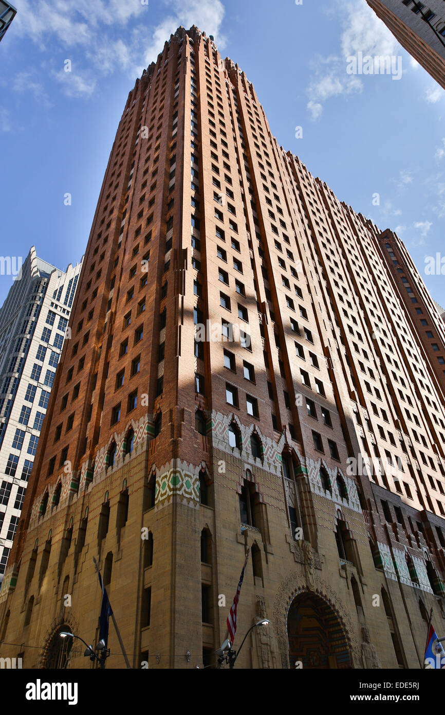 Guardian Building Detroit, Michigan, USA. Le 24 octobre 2014. Banque D'Images