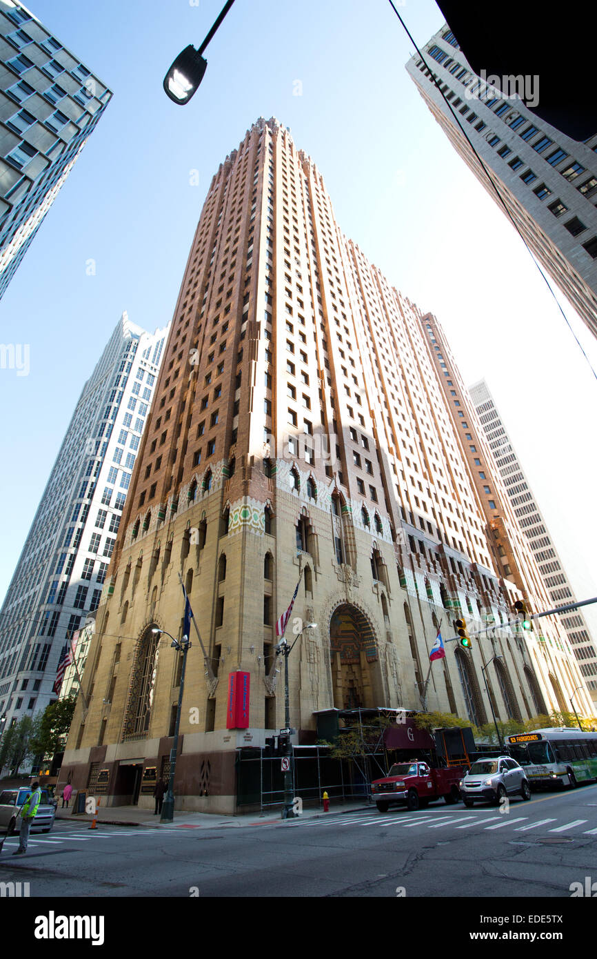 Guardian Building Detroit, Michigan, USA. Le 24 octobre 2014. Banque D'Images