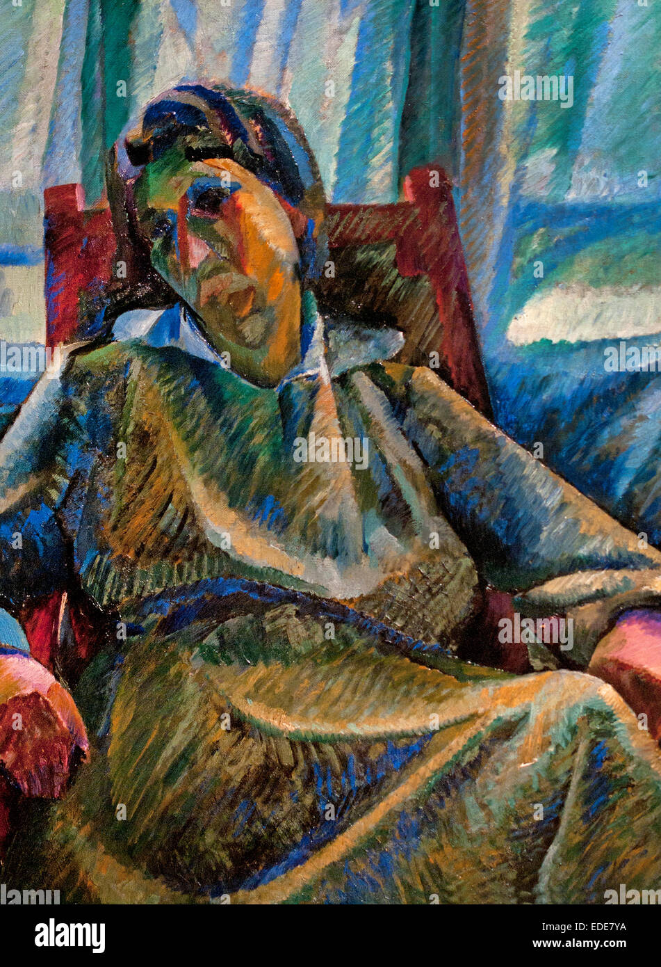Sintesi plastica di figura seduta (Silvia) - récapitulatif figure en plastique assis vers 1915 Umberto Boccioni, Italie Italien Banque D'Images