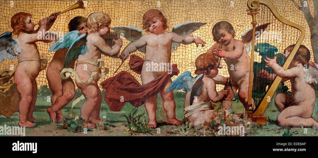 Allegorie delle Arti - Allégories des Arts 1900 Paolo Gaidano 1861 - 1916 Italie Italien Banque D'Images
