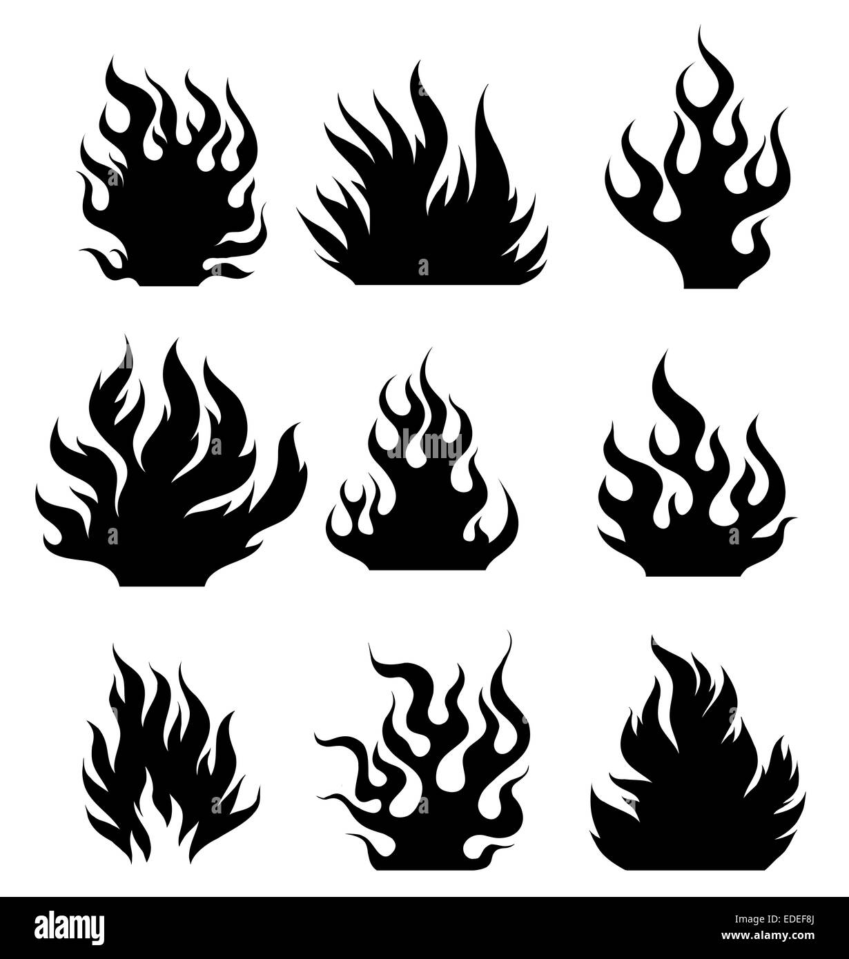 Tatouage de feu Banque D'Images