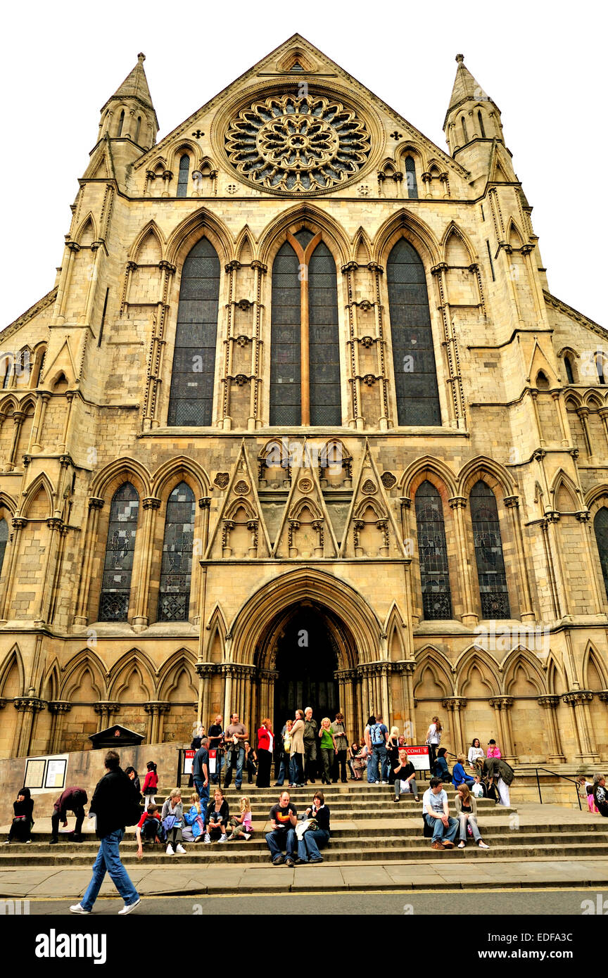 Dans la CATHÉDRALE DE YORK YORK YORKSHIRE ANGLETERRE UK Banque D'Images