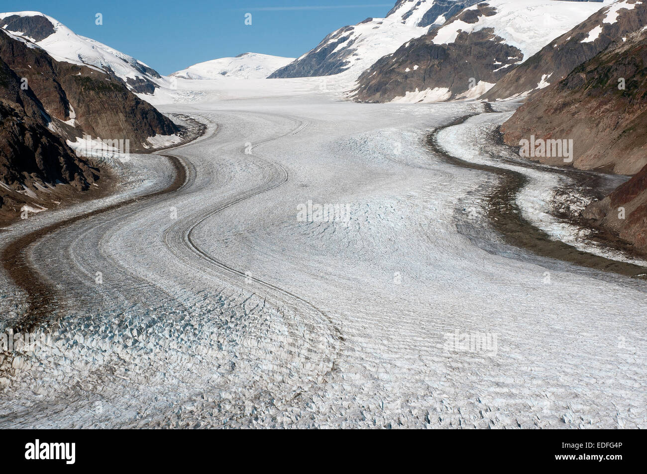 Glacier du saumon de l'Alaska à Hyder Banque D'Images