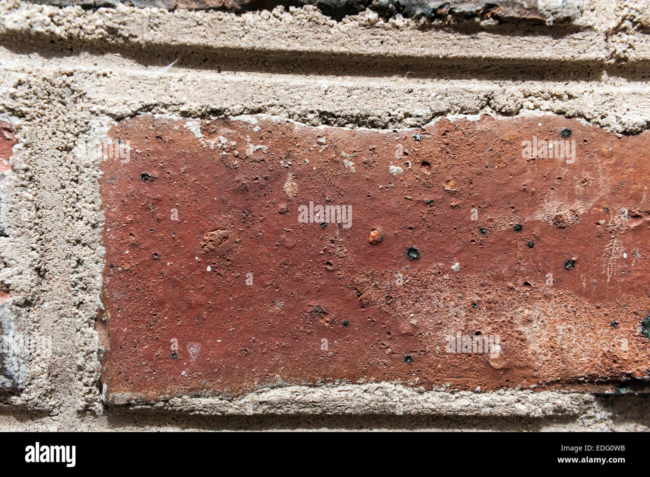 La texture du mur de brique close up Banque D'Images