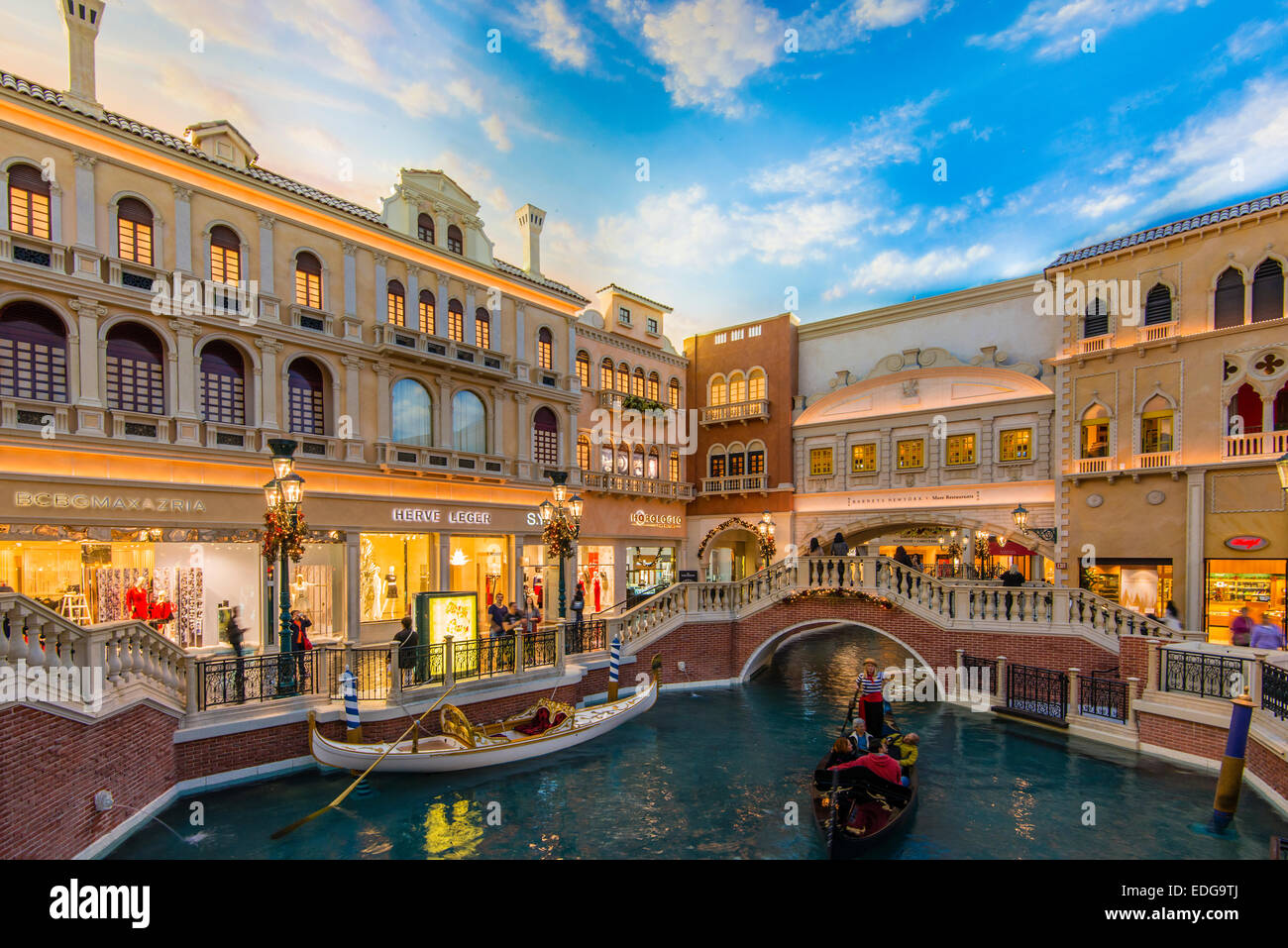 Grand Canal Shoppes au Venetian Resort Hotel and Casino, Las Vegas, Nevada, USA Banque D'Images