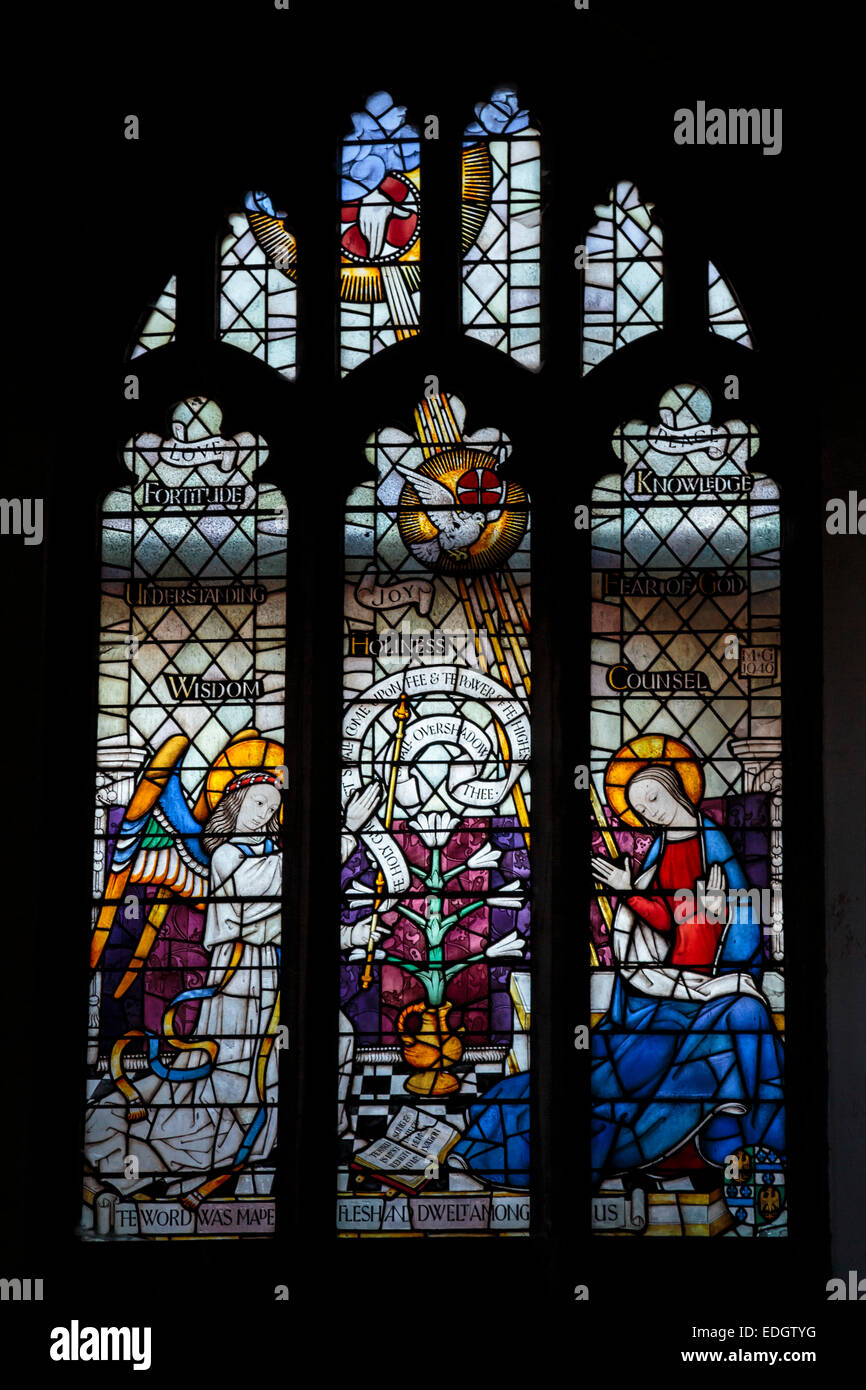 St., King & Martyr : l'église paroissiale de Corfe Castle, Dorset. Construit autour de 12e siècle. Banque D'Images