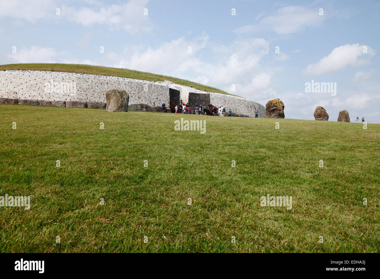 Newgrange, Bru na Boinne, comté de Meath, Leinster, Irlande Banque D'Images