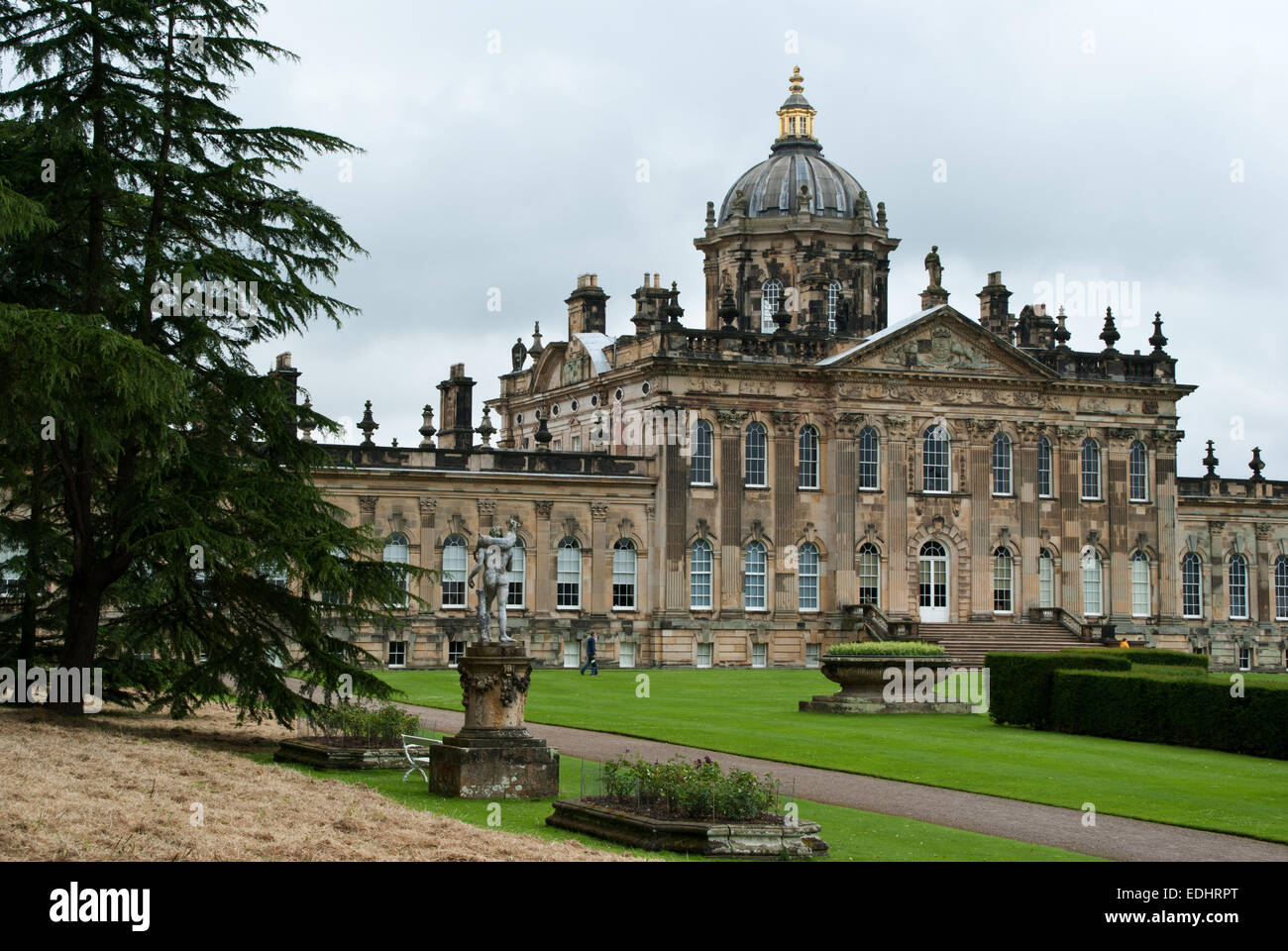 Castle Howard la façade sud Banque D'Images