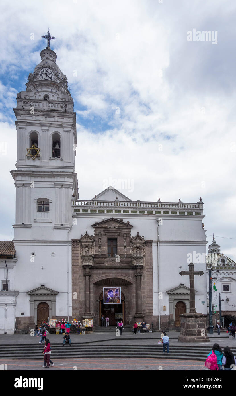 Iglesia de Santo Domingo, Quito, Équateur, la province de Pichincha Banque D'Images