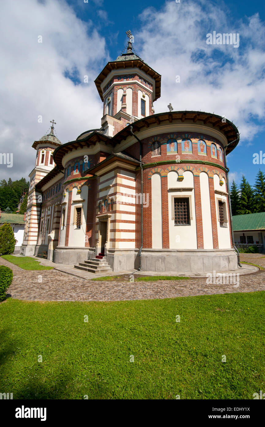La grande église au monastère de Sinaia, Sinaia, Roumanie Banque D'Images