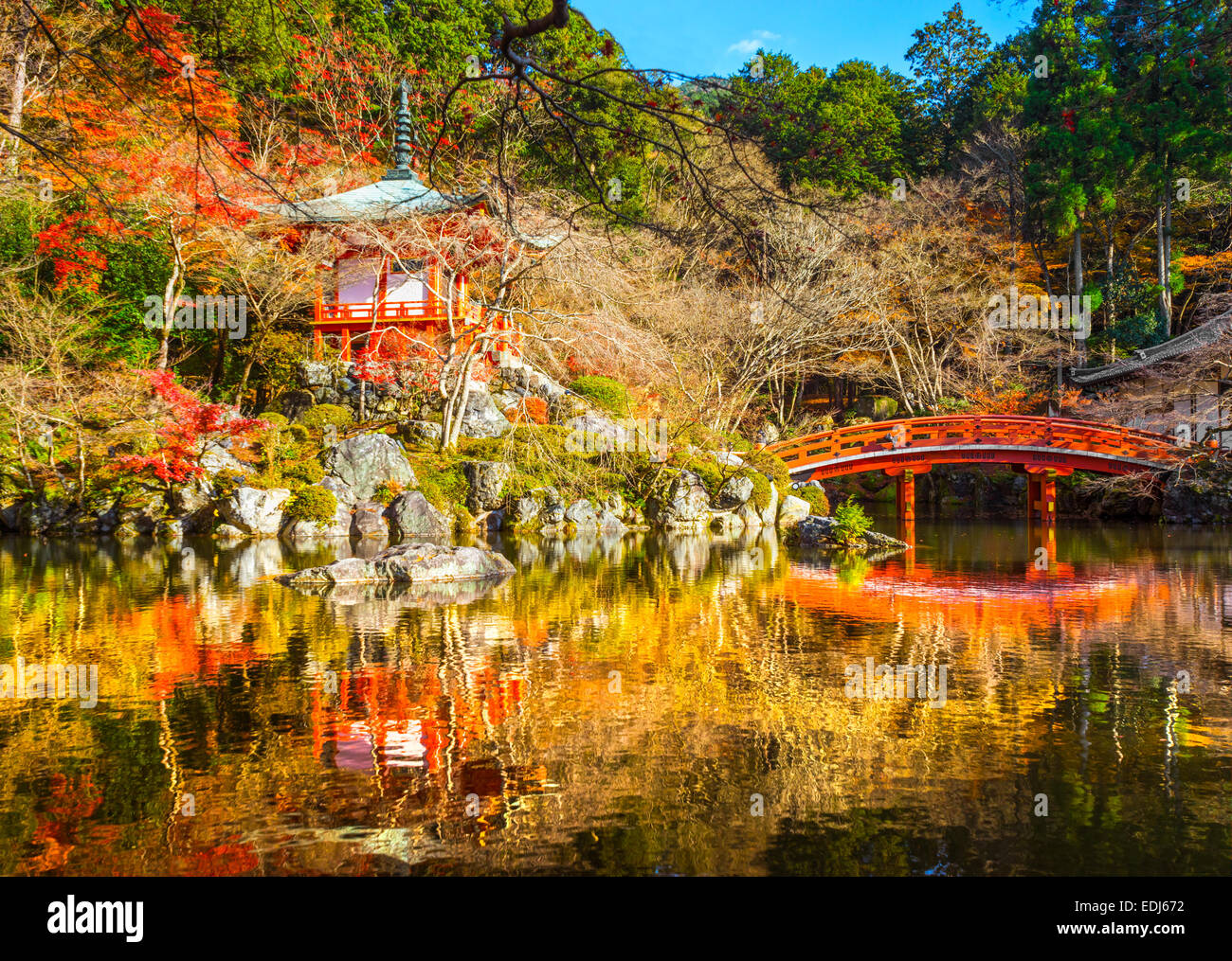 Daigo-ji temple bouddhiste à Fushimi-ku, Kyoto, Japon. Banque D'Images