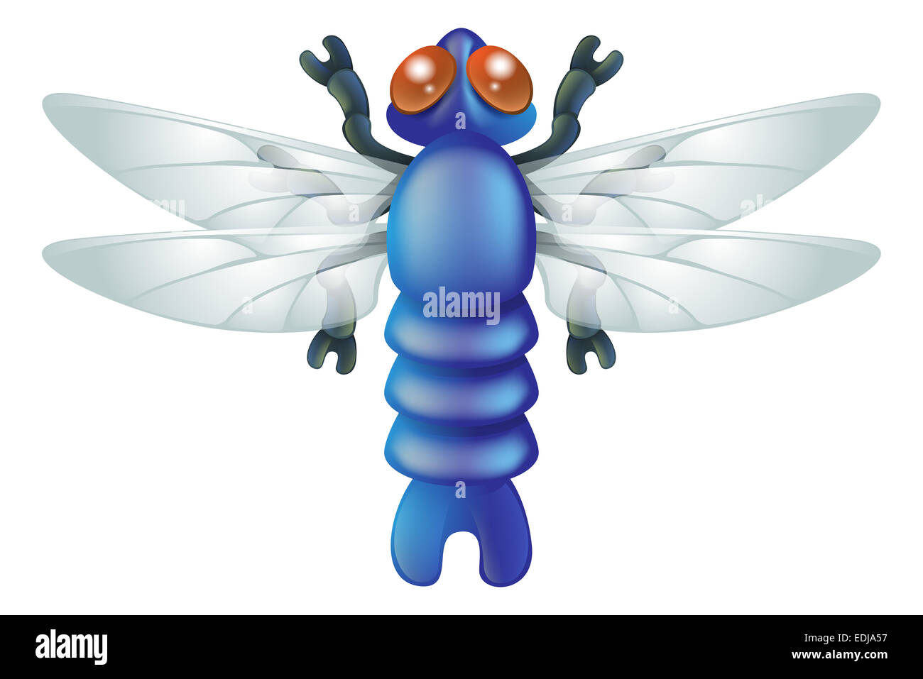 Une illustration d'un dessin animé 56.46 Caractère bug insecte Banque D'Images