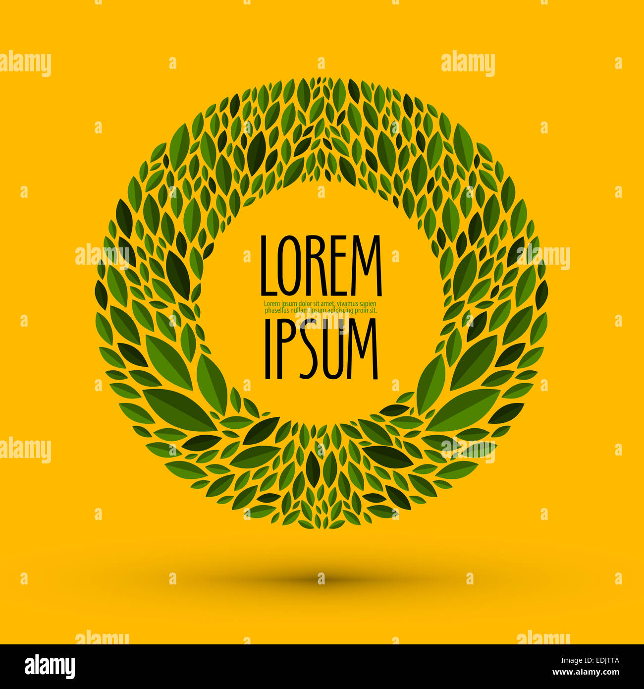 La nature. Cadre en forme circulaire laisse l'arrière-plan. Banque D'Images