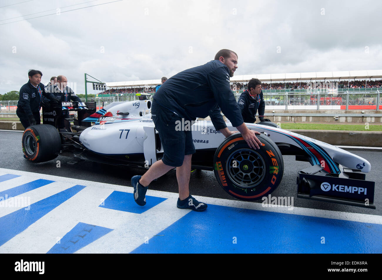 Silverstone F1 Grand Prix, course de qualification comprend : Atmosphère Où : Northampton, Royaume-Uni Quand : 05 Jul 2014 Banque D'Images