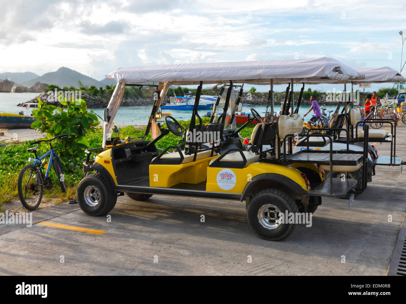 L'île de La Digue, Seychelles Banque D'Images