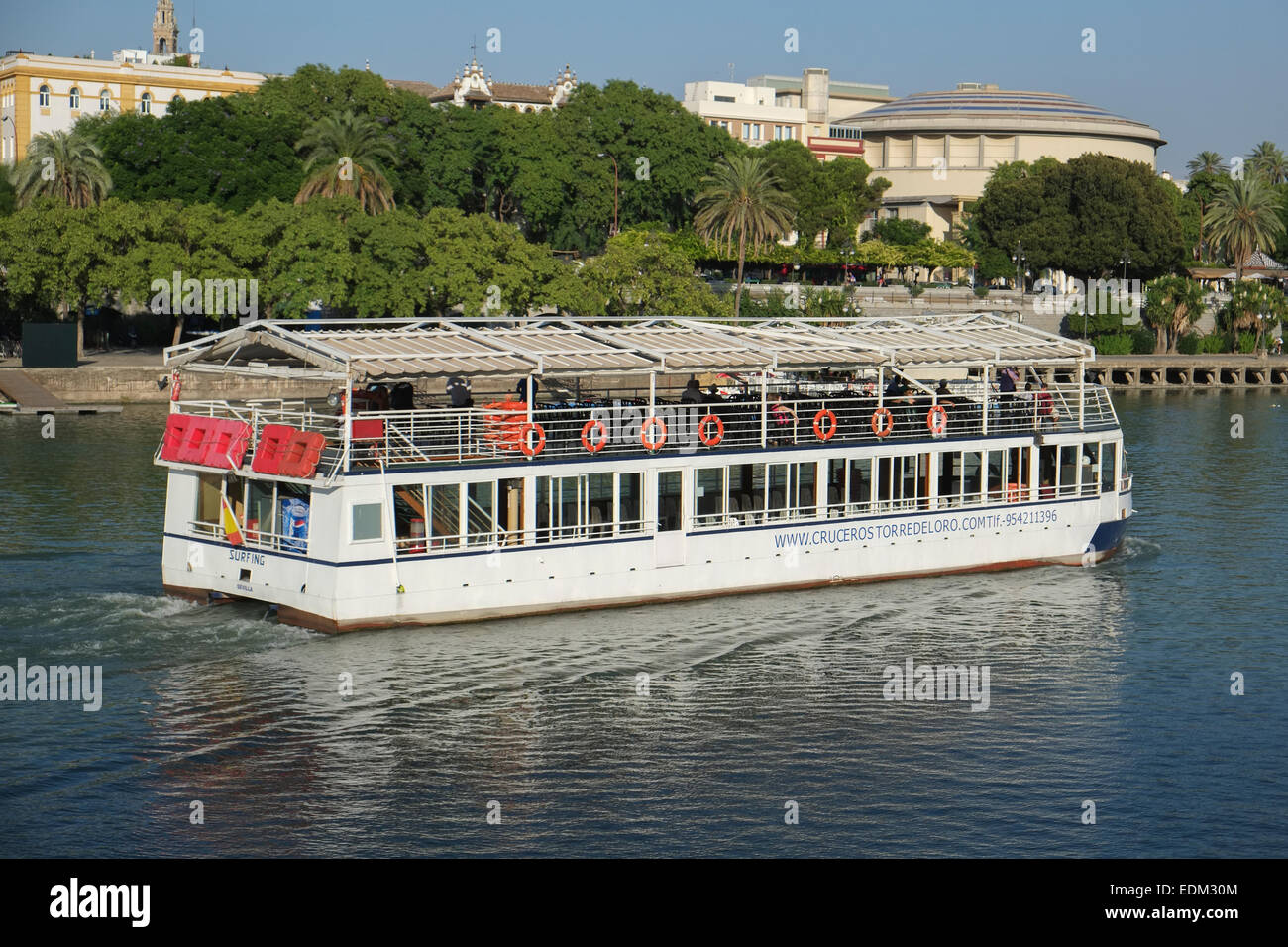 Bateau de croisière Séville Espagne Banque D'Images