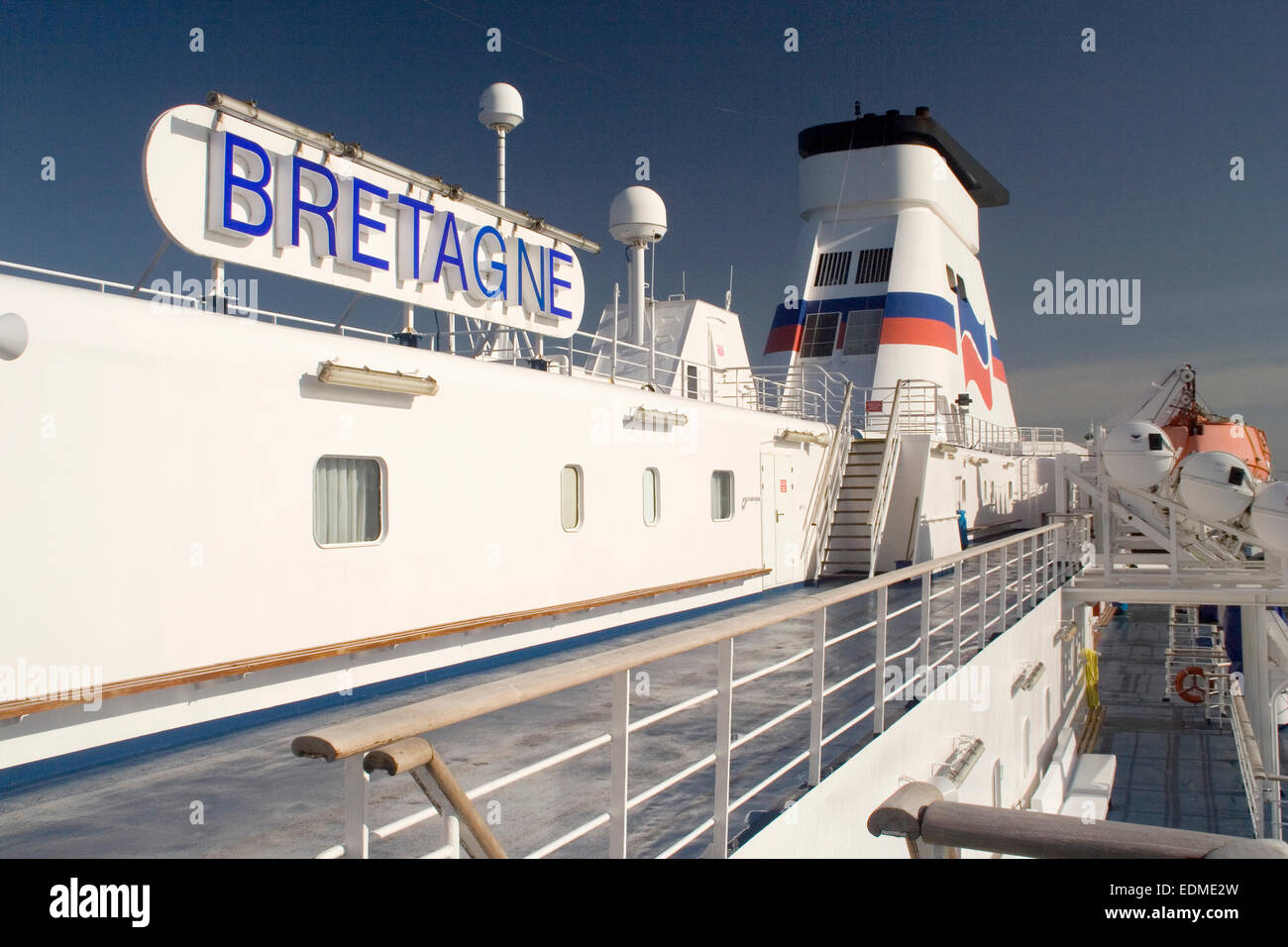 Brittany Ferries, Bretagne, St Malo, France Banque D'Images