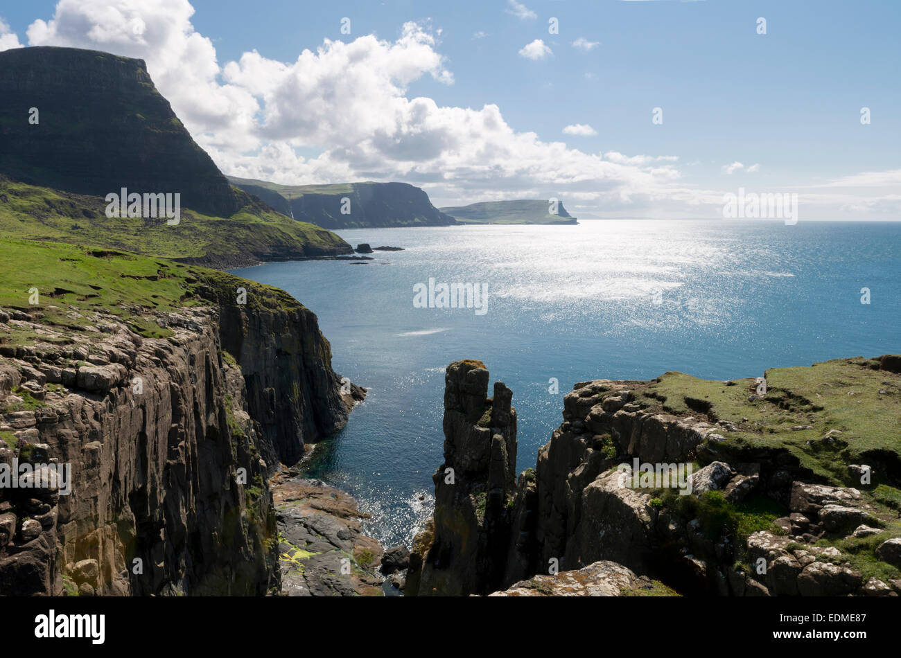 Moonen waterstein head bay ile de Skye Banque D'Images