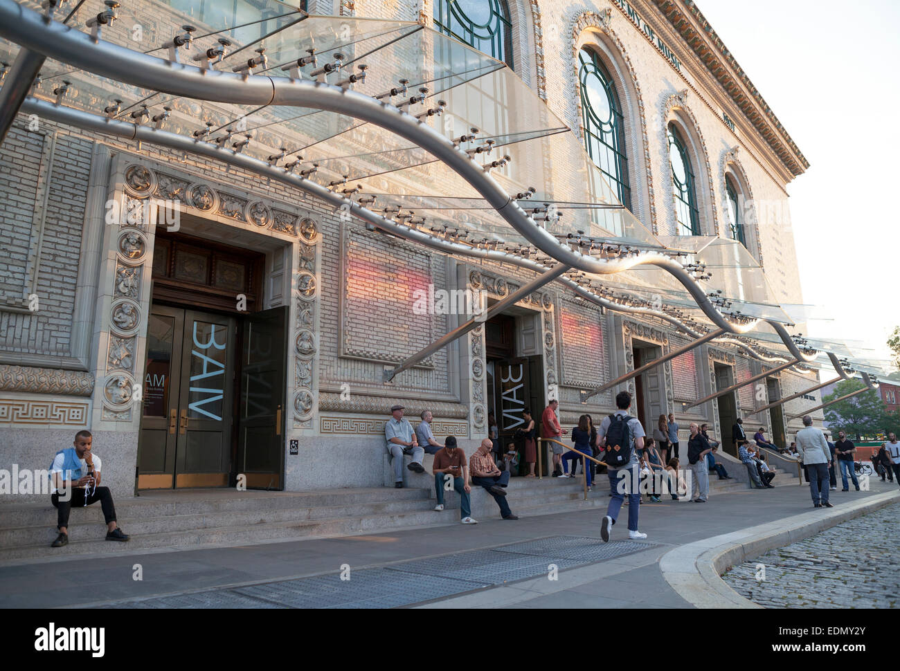 Aiment se réunir à la Brooklyn Academy of Music de New York. Banque D'Images