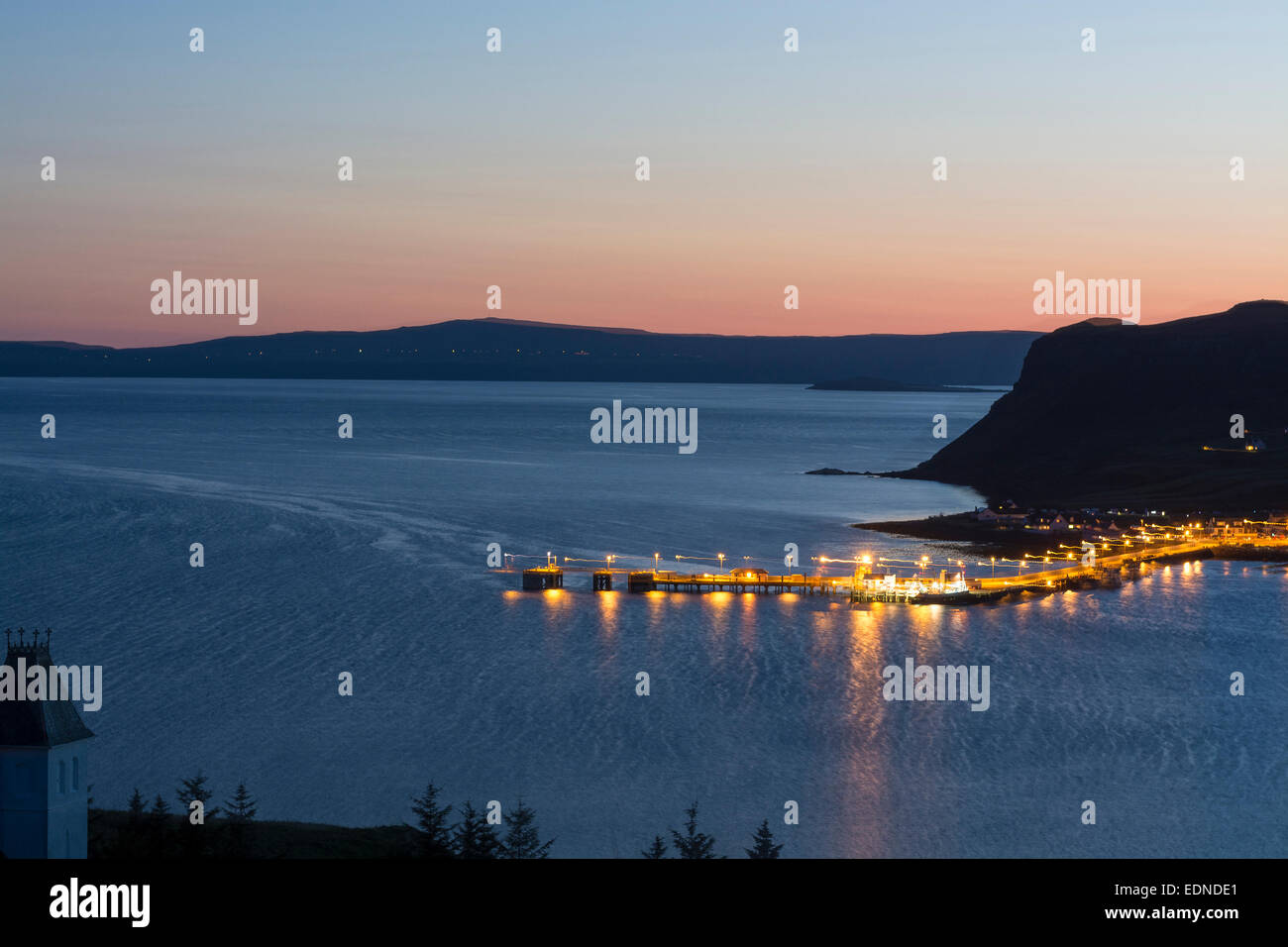 Uig au crépuscule Isle of Skye Banque D'Images