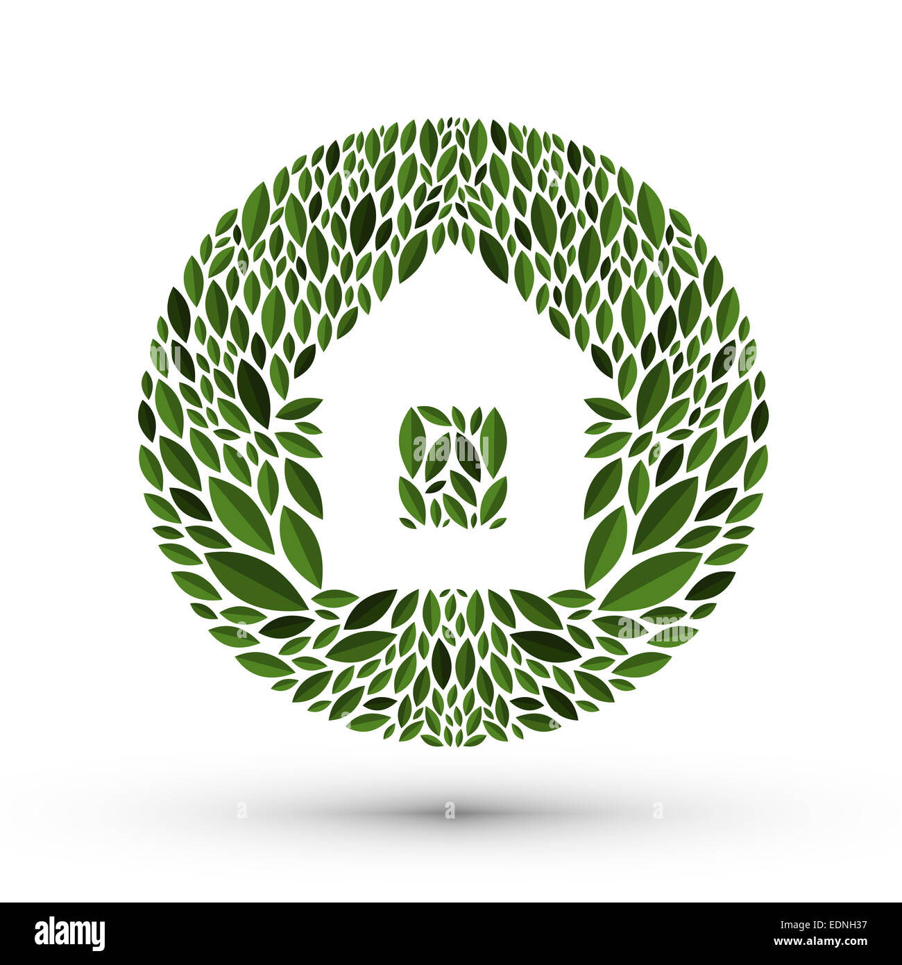 Chambre et la nature. Logo, icône, emblème, template Banque D'Images