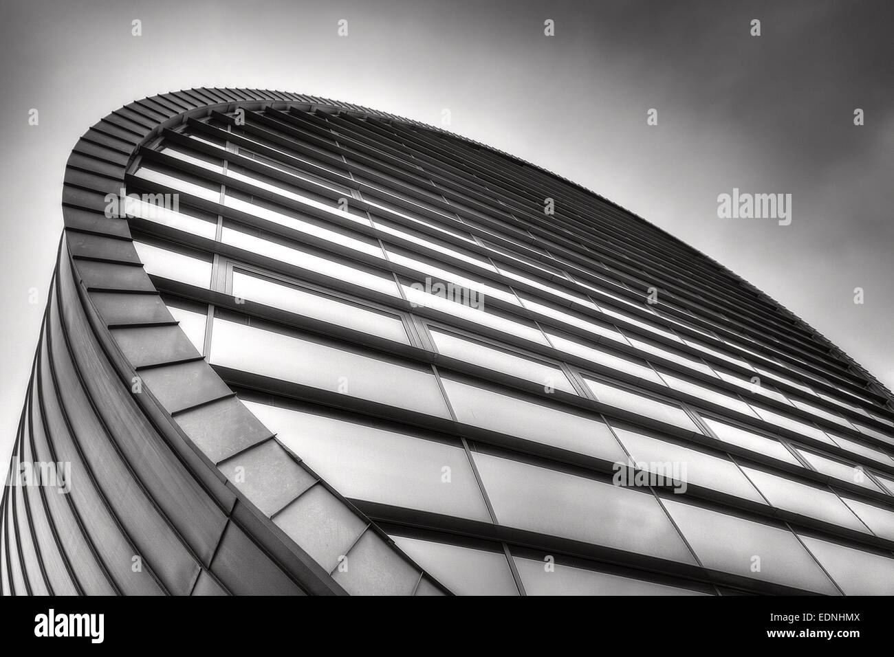 L'architecture moderne en noir et blanc Banque D'Images